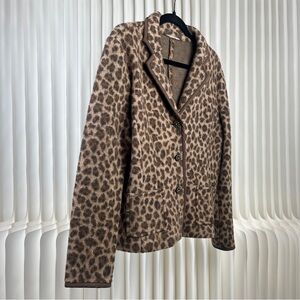 Talbots Women’s Leopard Print Blazzer Jacket